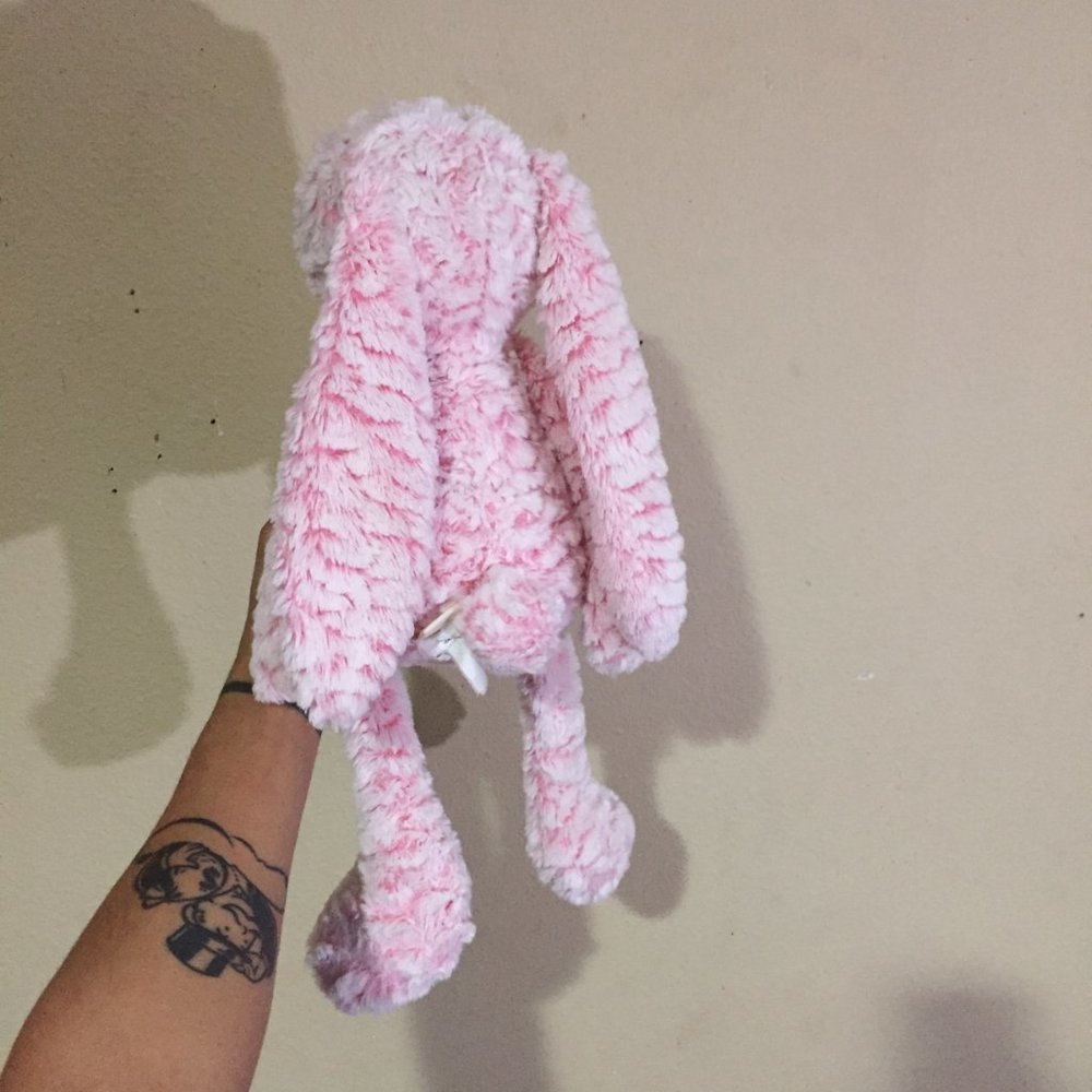 Pink Stuffed Animal Bunny - Picture 5 of 9
